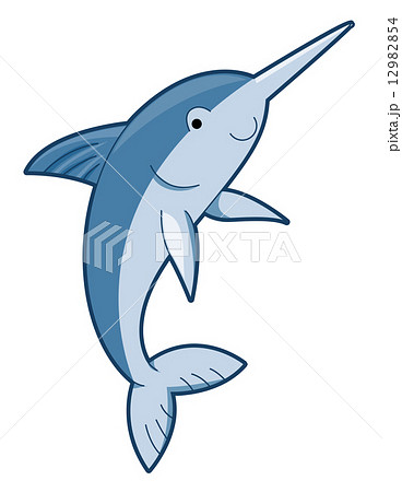 Cute Swordfish Stock Illustration