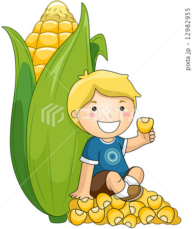 Boy with Corn 12982955