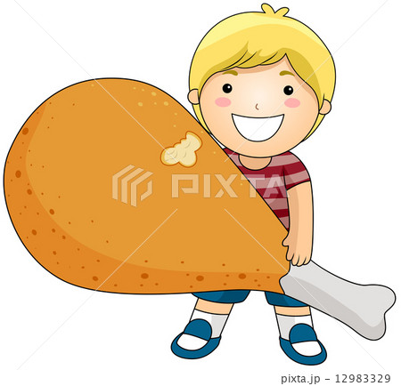 Boy with Fried Chicken Boy with Fried Chicken 12983329