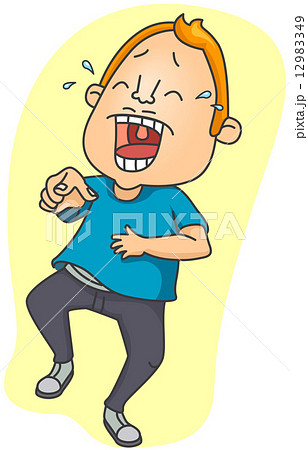 Man Laughingのイラスト素材