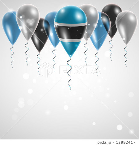 Flag of Botswana on balloon 12992417