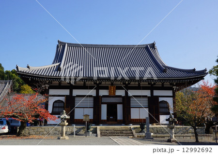 秋の京都金戒光明寺の阿弥陀堂 12992692