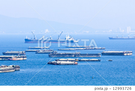 A lot of ship and boat at Sichang Island ,Chonburi, Thailand. 12993726