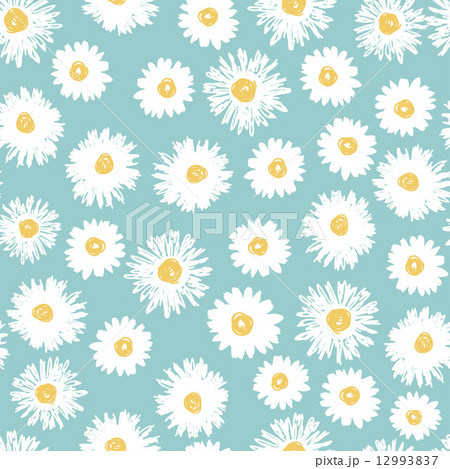 Simple daisy flowers seamless pattern Simple daisy flowers seamless pattern 12993837
