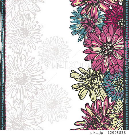 Tender floral vertical seamless border Tender floral vertical seamless border 12993838