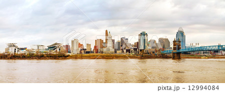 Cincinnati downtown panoramic overview Cincinnati downtown panoramic overview 12994084