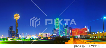 Panoramic overview of downtown Dallas 12994085