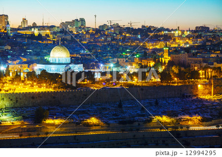 Overview of Old City in Jerusalem, Israel Overview of Old City in Jerusalem, Israel 12994295