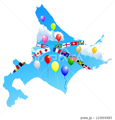 北海道　運動会　国旗 12994985