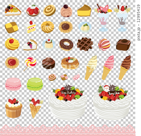 スイーツアイコン スイーツアイコン 12995419