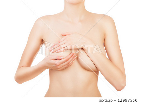 woman breast in hands - Stock Photo [12997550] - PIXTA