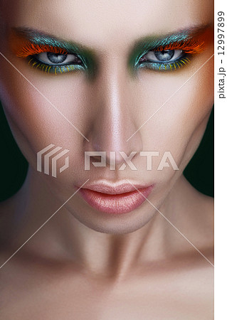 man full face makeup multicolor 12997899