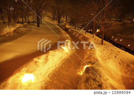雪あかりの路 12999594