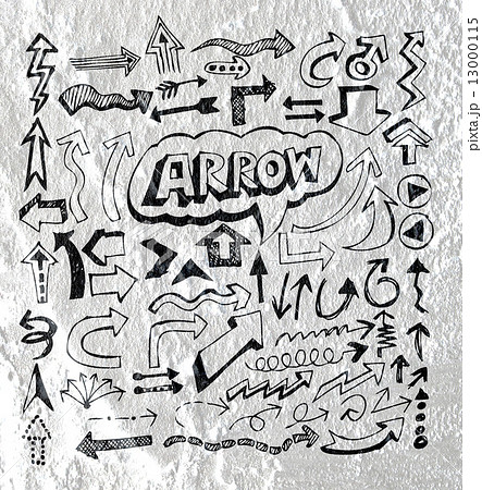 Arrow and Hand drawn sketch arrows collection on wall texture b Arrow and Hand drawn sketch arrows collection on wall texture b 13000115
