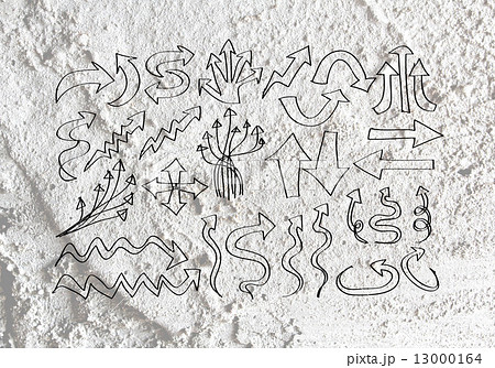Arrow and Hand drawn sketch arrows collection on wall texture b Arrow and Hand drawn sketch arrows collection on wall texture b 13000164