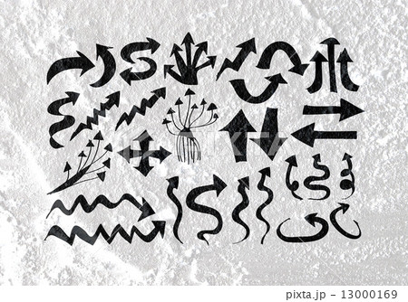 Arrow and Hand drawn sketch arrows collection on wall texture b Arrow and Hand drawn sketch arrows collection on wall texture b 13000169