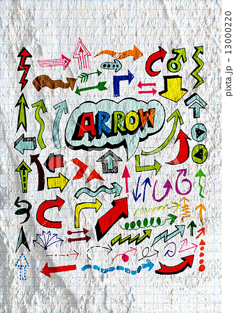 Arrow and Hand drawn sketch arrows collection on wall texture b Arrow and Hand drawn sketch arrows collection on wall texture b 13000220