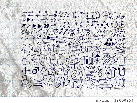Arrow and Hand drawn sketch arrows collection on wall texture ba Arrow and Hand drawn sketch arrows collection on wall texture ba 13000354