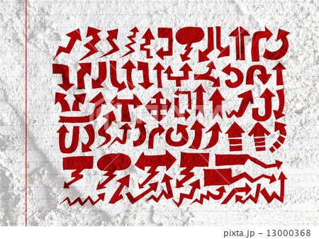 Arrow and Hand drawn sketch arrows collection on wall texture ba Arrow and Hand drawn sketch arrows collection on wall texture ba 13000368