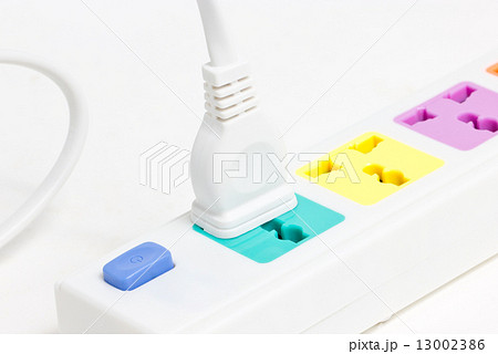 Close up of multiple plug socket. Close up of multiple plug socket. 13002386