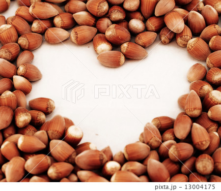 Tasty hazelnuts, close up Tasty hazelnuts, close up 13004175