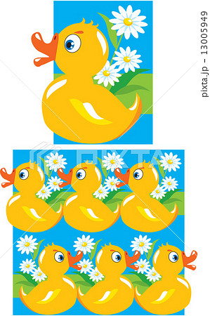 Pattern for children (yellow funny ducks) 13005949