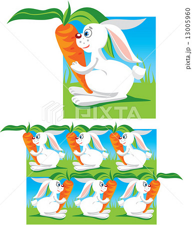 Pattern for children (funny hares and carrots) part 2 13005960