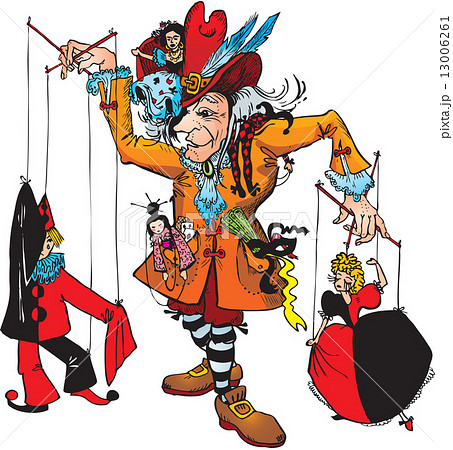 Puppeteer and marionettes Puppeteer and marionettes 13006261