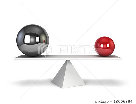 Two spheres in balance 13006394