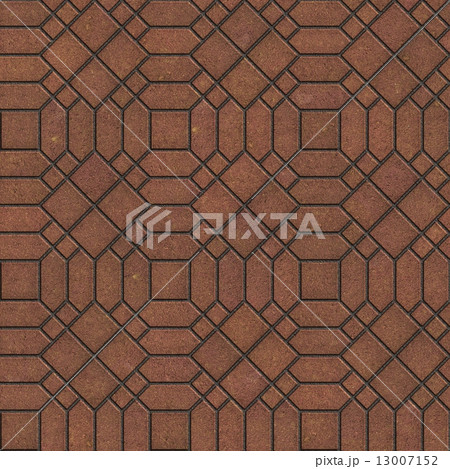 Brown Pavement with a Complicated Pattern. 13007152