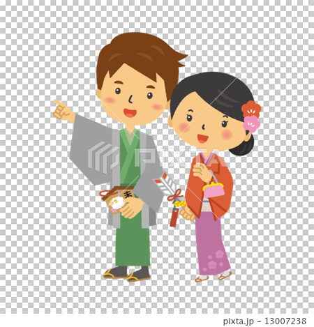 Hatsumaku couples couple kimonos Kimono 13007238