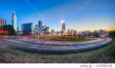 early morning in charlotte nc 13008419