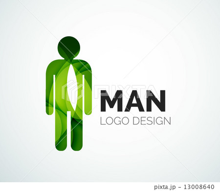 Abstract logo - man icon 13008640