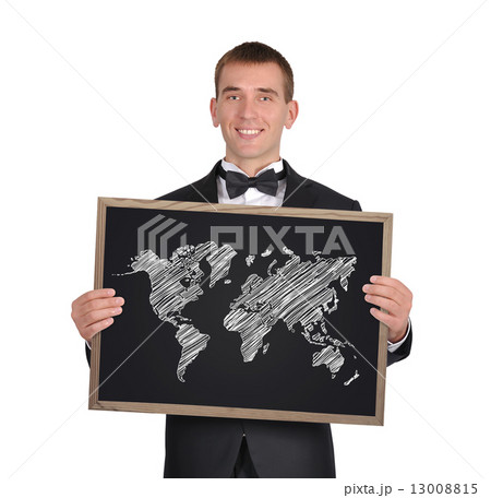 blackboard with world map blackboard with world map 13008815