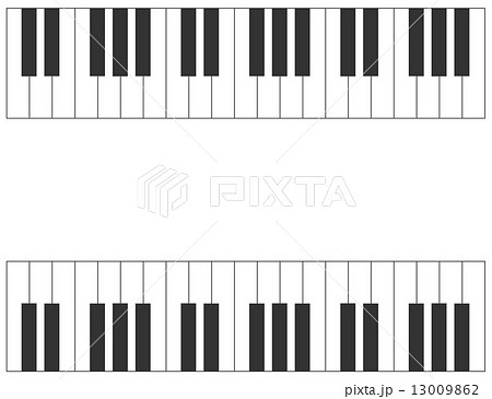 Piano鍵盤のイラスト素材 13009862 Pixta