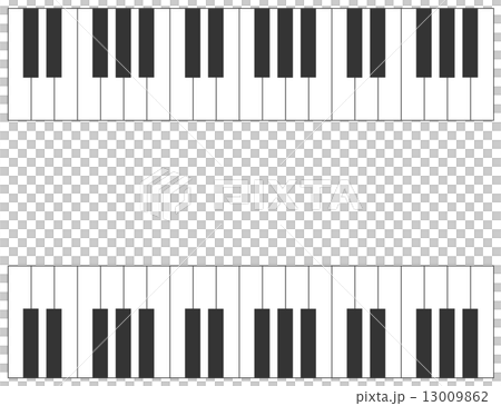 Piano鍵盤のイラスト素材