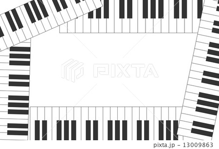 Piano鍵盤のイラスト素材