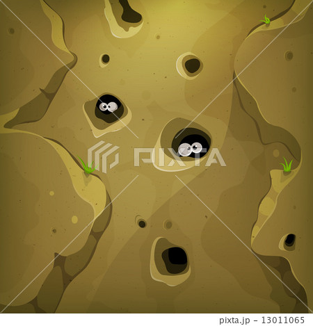 Funny Eyes Inside Mountains Wall 13011065