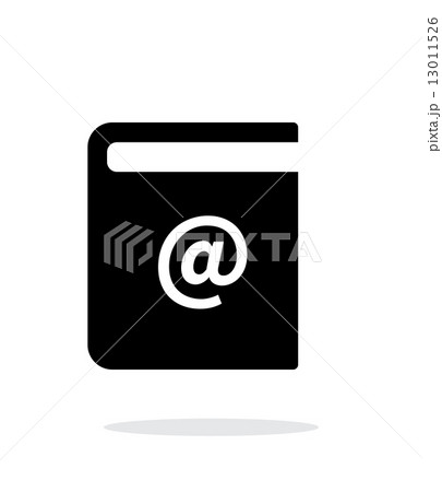 Address book simple icon on white background. 13011526
