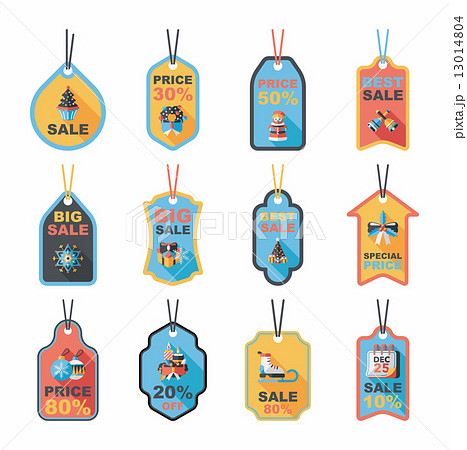 Christmas tag flat banner background set,eps10 Christmas tag flat banner background set,eps10 13014804