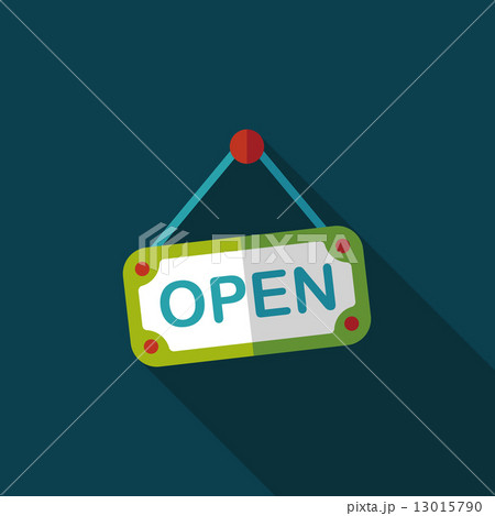 shopping store sign flat icon with long shadow,eps10 shopping store sign flat icon with long shadow,eps10 13015790