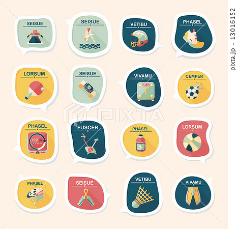Sport speech bubble flat banner design background set, eps10 Sport speech bubble flat banner design background set, eps10 13016152