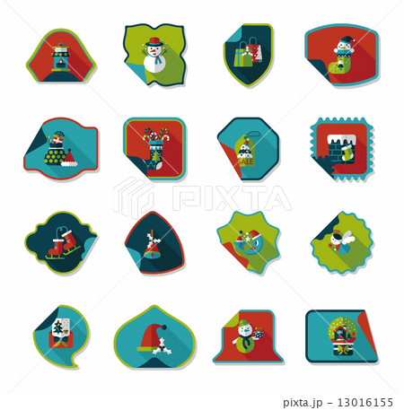 Christmas sticker flat banner background set,eps10 Christmas sticker flat banner background set,eps10 13016155