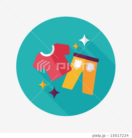 shopping clothes flat icon with long shadow,eps10 shopping clothes flat icon with long shadow,eps10 13017224