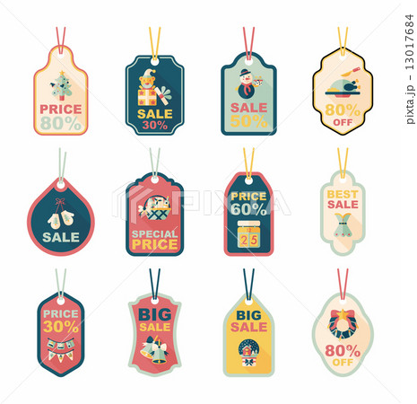 Christmas tag flat banner background set,eps10 Christmas tag flat banner background set,eps10 13017684