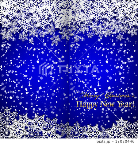 Vector Christmas and New Year Background with snowflakes Vector Christmas and New Year Background with snowflakes 13020446