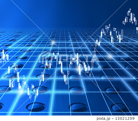 金融 株式投資の分析のイラスト素材