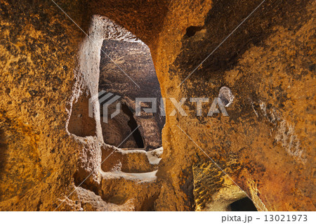 Derinkuyu cave city in Cappadocia Turkey Derinkuyu cave city in Cappadocia Turkey 13021973