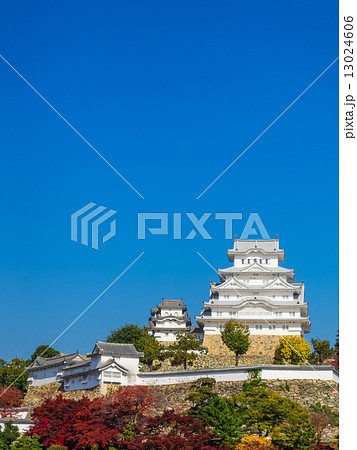 秋の姫路城 13024606