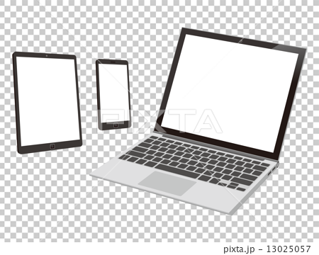 タブレット スマートフォン ノートパソコンのイラスト素材 13025057